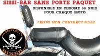 SISSI-BAR MOTO GUZZI CALIFORNIA AQUILA...HAUTEUR 35cm SANS PORTE PAQUET CHROME...SP1015 LA BOUTIQUE DU BIKER 