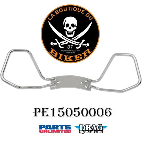 ACOUDOIR POIGNEES DE MAINTIEN HARLEY DAVIDSON FLHT / FLHR / FLTR / FLHX / HD TRIKE 2014-2024...PE15050006 DRAG SPECIALTIES PASSENGER HAND RAIL CHROME S28-0059C OEM #52400090