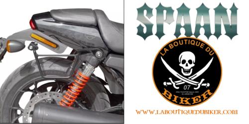 SUPPORTS SACOCHES HD STREET ROD XG750A...KLICKFIX CHROME...SP1582 SPAAN-LA BOUTIQUE DU BIKER