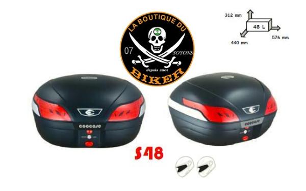 TOP CASE 50 Litres VR03-026...SPAAN-LA BOUTIQUE DU BIKER