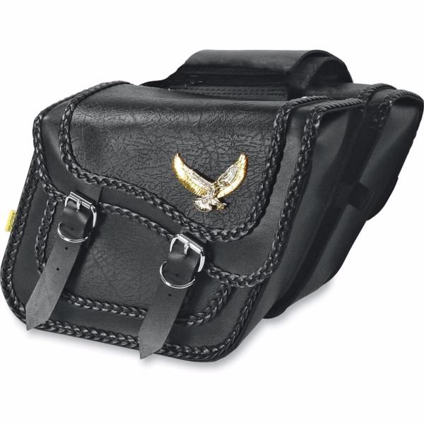 SACOCHES CAVALIERES BLACK MAGIC...PE35010146 WILLIE + MAX LUGGAGE SADDLEBAG BLK MAGIC ADJ 35010146 / 58708-20...LA BOUTIQUE DU BIKER