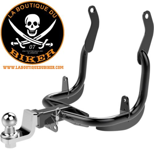 ATTELAGE HARLEY DAVIDSON FLHT/FLHR/FLTR 2014-2020...PE39020156 KHROME WERKS RECIEVER TRAILER HITCH CHROME/BLACK 39020156 / 720550