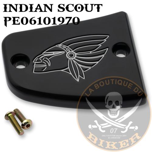 COUVRE Mr FREIN AVANT INDIAN SCOUT 2015-2024...PE06101970 NOIR...JOKER MACHINE MASTER CYLINDER COVER FRONT WARRIOR 30-382-2