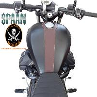 Couvre Réservoir MOTO GUZZI V9 ROAMER (2016-2018) / V9 BOBBER (2016-2017) Cuir MARRON...SP1583M TANK-PANEL...SPAAN LA BOUTIQUE DU BIKER