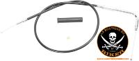 HARLEY FLHT 2003-2007...CABLE D'ACCELERATEUR STANDARD ALLER NOIR...PE06500335 OEM #56526-02 DRAG SPECIALTIES THROTTLE CABLE BLACK VINYL 39.5"