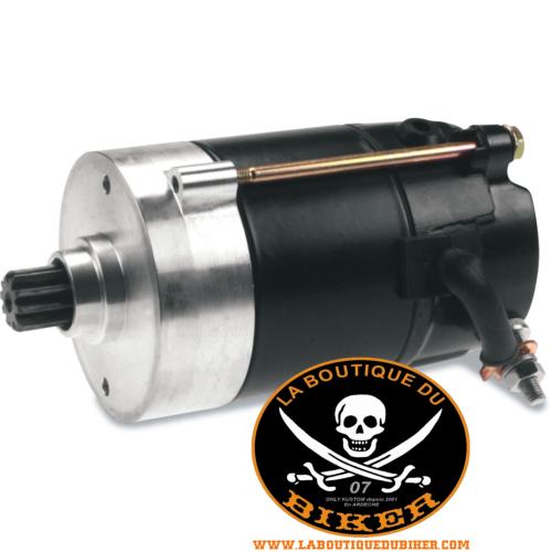 DEMARREUR HD 1973-1988 1.4KW NOIR...PE80-1005 DRAG SPECIALTIES STARTER MOTOR 1.4KW HITACHI BLACK 801005 / 80-1005