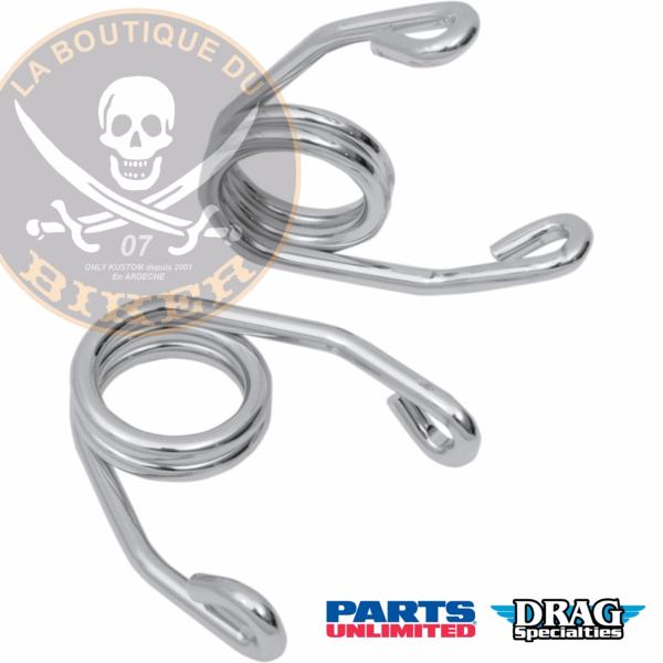 RESSORT POUR SELLE SOLO 07.5cm EPINGLE CHROME...PE08200041 DRAG SPECIALTIES SEAT SPRING 3" CHROME...LA BOUTIQUE DU BIKER