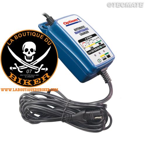 CHARGEUR DE BATTERIE 12V MOTO OPTIMATE 1 GLOBAL...PE38070488 TECMATE OPTIMATE 1+ DUO DE BUREAU 38070488 / TM402D #LABOUTIQUEDUBIKER