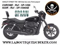 SISSI-BAR HD XG500 / XG750 STREET...HAUTEUR 35cm AVEC PORTE PAQUET...SP1096NE NOIR..LABOUTIQUEDUBIKER