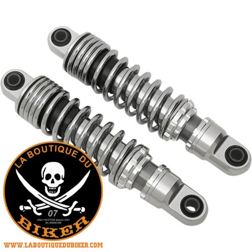 AMORTISSEURS HD SPORTSTER 2004-2022 267mm CHROME...DRAG SPECIALTIES SHOCKS 10.5" CHR 04-21 XL 13101190 / C16-0150