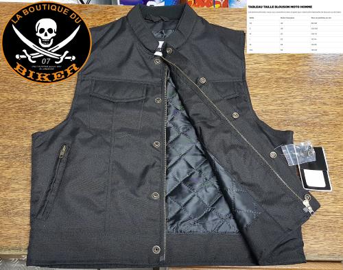 GILET TAILLE M...GILET CORDURA COUPE SONS ANARCHY...LA BOUTIQUE DU BIKER