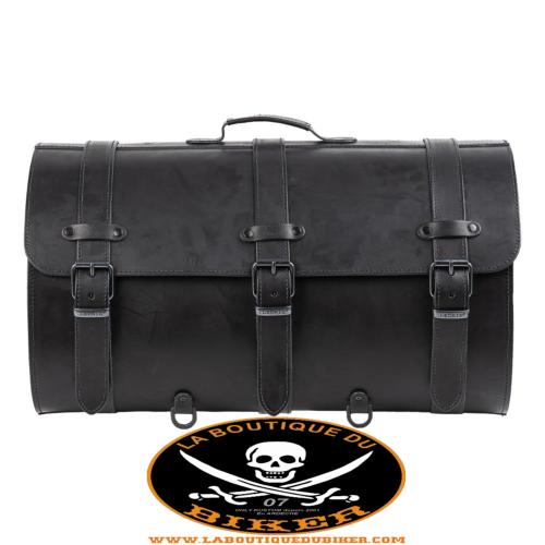 ROULEAU POUR SISSI-BAR 67 Litres CLASSIC CUIR...LMOT2-1008 Ledrie motorcycle suitcase "extra large" leather black with buckles W = 60cm D= 35cm H= 34cm 67 liters (1 piece)