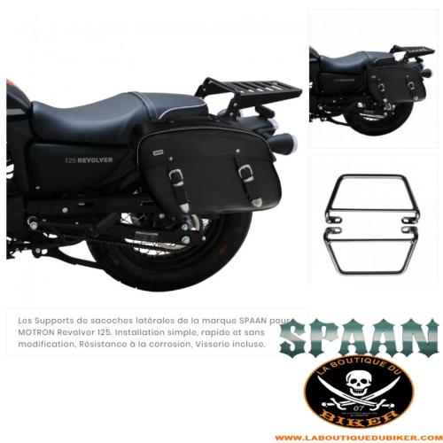 SUPPORTS SACOCHES MOTRON REVOLVER 125...KLICKFIX...SP1785NE NOIR SPAAN LA BOUTIQUE DU BIKER