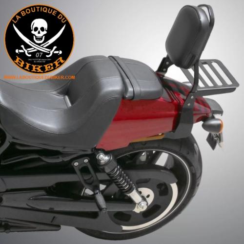 SISSI-BAR HD V-ROD NIGHT ROD SPECIAL 2012-2016...HAUTEUR 35cm AVEC PORTE PAQUET...SP1148NE NOIR