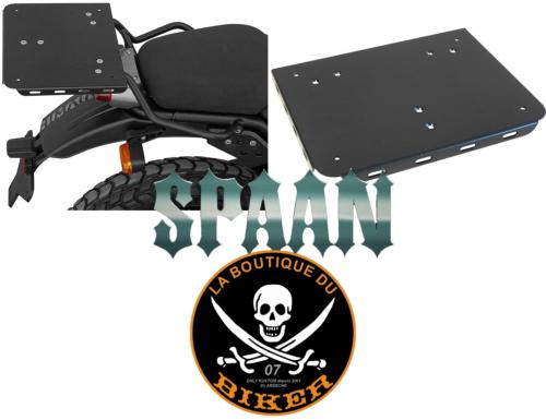 PLAQUE A FIXER SUR LE PORTE PAQUET D'ORIGINE SPECIAL TOP-CASE ROYAL ENFIELD HIMALAYAN NOIR...SP1436NE SPAAN-LABOUTIQUEDUBIKER