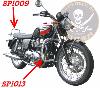 BARRE de PROTECTION MOTEUR TRIUMPH BONNEVILLE JUSQU'A 2016 CHROME..SP1013 SPAAN-LABOUTIQUEDUBIKER