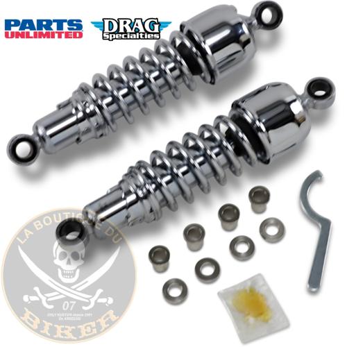 AMORTISSEURS HD SPORTSTER 1986-2003 330mm CHROME...DRAG SPECIALTIES SHOCKS 13" CHR FXR/XL 13101837 / C16-0133NU