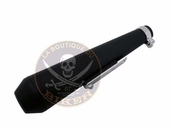 POT ECHAPEMENT UNIVERSEL 44CM NOIR...H65-941B Highway Hawk Exhaust tailpipe Muffler "Megaton" in black fits d=38mm up to d=45mm - length 440mm