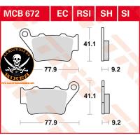 PLAQUETTES DE FREIN INDIAN SCOUT SIXTY / BOBBER ARRIÈRE CERAMIQUE...PE17200166 TRW BRAKE PAD ALLROUND ORGANIC