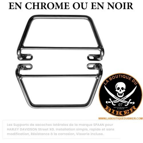 SUPPORTS SACOCHES HD STREET XG...KLICKFIX NOIR...SP1101NE  Supports De Sacoches Latérales HARLEY DAVIDSON Street XG SPAAN-LA BOUTIQUE DU BIKER