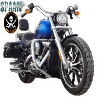 SISSI-BAR HD SOFTAIL A PARTIR DE 2018...HAUTEUR 35cm AVEC PORTE PAQUET NOIR...SP1515NE NOIR..LABOUTIQUEDUBIKER