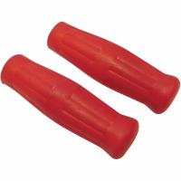 POIGNEES POUR GUIDON DE 25...TYPE CAOUTCHOUC ROUGE...JOKER MACHINE GRIPS RADIAL RUBBER RED 06300379 / 03-61R