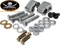 KIT DE RABAISSEMENT HARLEY FLHT/FLHR/FLTR 2002-2016 CHROME...LA CHOPPERS LOWERING KIT 02-16 FL CHROME 13040581 / LA-7590-00