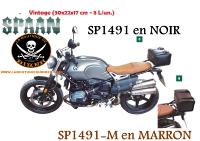 SACOCHE Arrière BMW R Nine T Cuir MARRON 8 Litres...SP1491-M #LABOUTIQUEDUBIKER