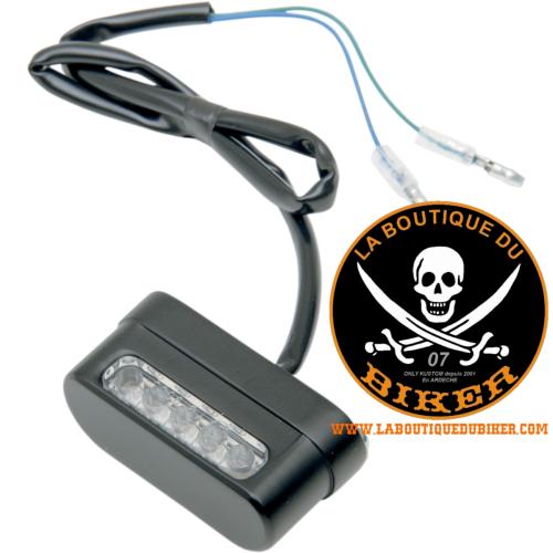 ECLAIRAGE DE PLAQUE NOIR...PE20300580 DRAG SPECIALTIES LIGHT LED TAG MATTE BLACK 20300580 / L12-6024BE