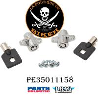 KIT DE VERROUILLAGE DE SACOCHE HD 2014-2024...PE35011158 DRAG SPECIALTIES LOCK KIT PR. S/B 14-22 35011158 / S77-0150-AD OEM # 90300024