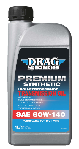 HUILE DE TRANSMISSION SAE 80W-140 1 Litre...DRAG SPECIALTIES OIL E-DRAG TRANS 80W140 1L 36030076 / 503164