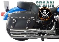 SUPPORTS SACOCHES HD SOFTAIL A PARTIR DE 2018...KLICKFIX NOIR...SP1518NE..LABOUTIQUEDUBIKER