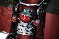 CACHE FEU ARRIERE HARLEY KÜRYAKYN CHROME...KUR9008 KURYAKYN VISOR TAILLIGHT 20100575 / 9008...LA BOUTIQUE DU BIKER