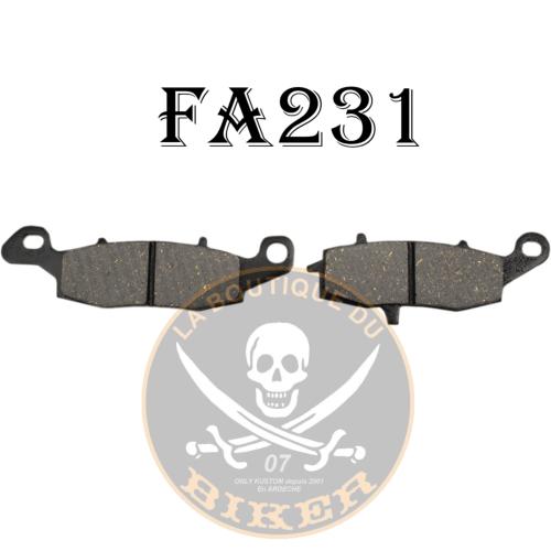 PLAQUETTES DE FREIN ROYAL ENFIELD 500 AVANT...FA231 EBC BRAKE PAD FA SERIES ORGANIC