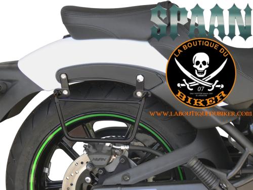 SUPPORTS SACOCHES KAWASAKI S650 SANS SISSI BAR...KLICKFIX NOIR...SP1110NE..SPAAN-LABOUTIQUEDUBIKER