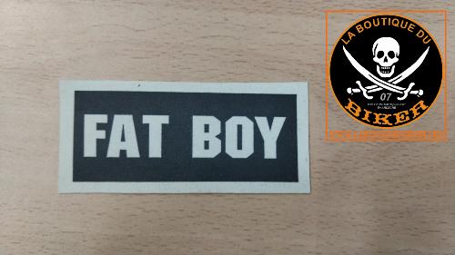 PATCHE CAOUTCHOUC LAVABLE FAT BOY NOIR...LA BOUTIQUE DU BIKER