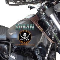 Couvre Réservoir MOTO GUZZI V9 ROAMER (2016-2018) / V9 BOBBER (2016-2017) Cuir MARRON...SP1583M TANK-PANEL...SPAAN LA BOUTIQUE DU BIKER